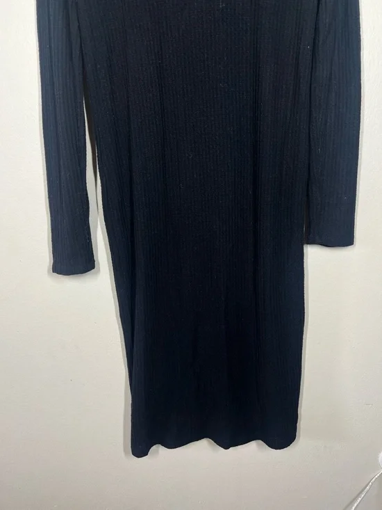 Beyond Yoga Your Line Waffle Knit 2 in 1 Duster Cardigan Dress size Large black - Picture 12 of 12